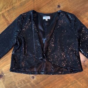 Black Sequin Girl’s Jacket
